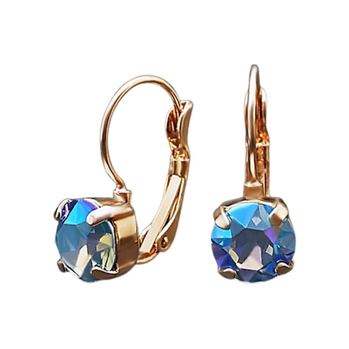 Auskarai "Krāšņums (Light Sapphire Shimmer)" su Swarovski™ kristalais